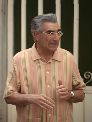 The Reluctant Traveler S3 Eugene Levy Striped Shirt