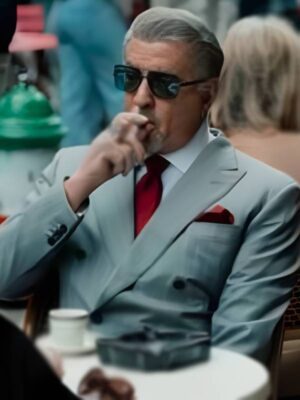 Tulsa King S03 Sylvester Stallone Grey Strped Suit