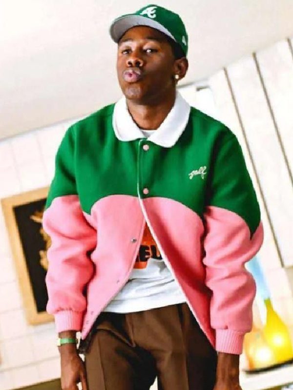 Tyler The Creator Green Pink Golf Cowboy Jacket