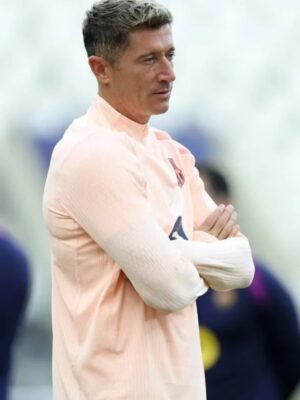 UEFA Champions League Robert Lewandowski Pink Sweatshirt