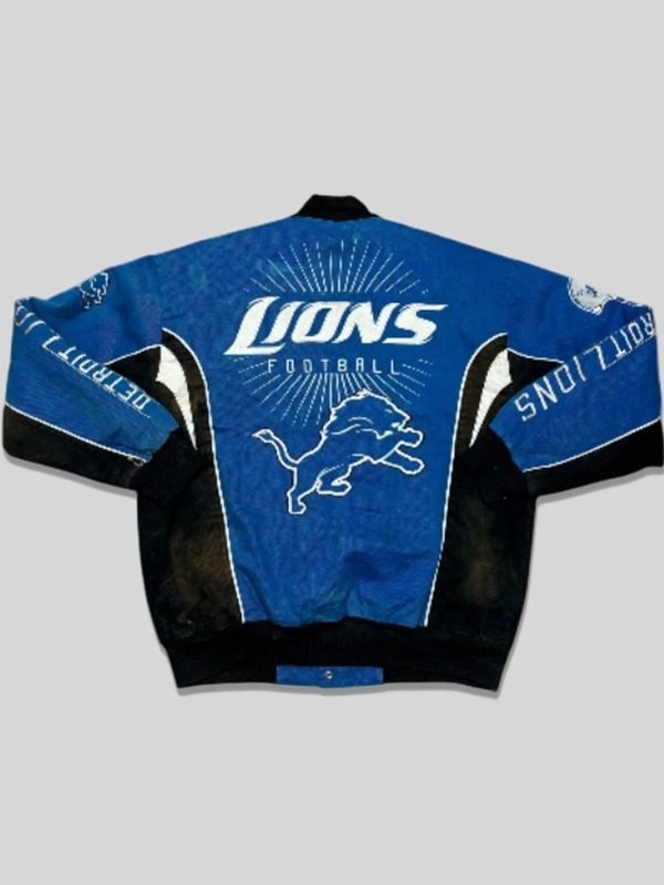 Vintage NFL Detroit Lions Racing Bomber Jacket