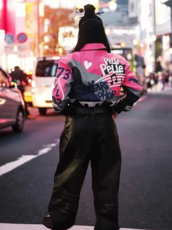 Women’s Pelle Pelle 50 Years Of Hip Hop Leather Jacket On Sale
