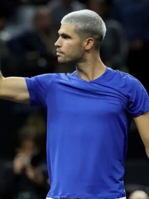 2025 Carlos Alcaraz Laver Cup Blue T-Shirt