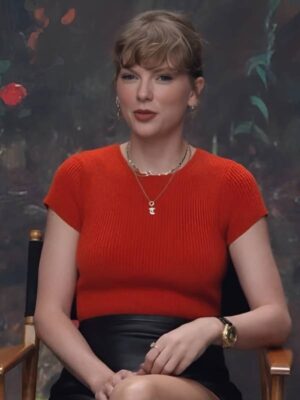2025 The Life Of A Showgirl Reformation Taylor Swift Red Sweater