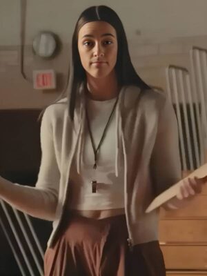 Caitlin Clark Goes Back To School Beige Fleece Hoodie