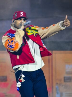 Chris Brown Breezy Bowl Red Varsity Jacket