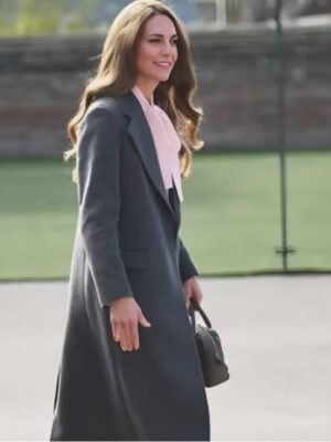 Churchtown Primary School 2025 Kate Middleton Grey Long Wool Coat