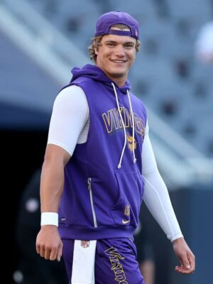 J.J. McCarthy Minnesota Vikings Sleeveless Hoodie