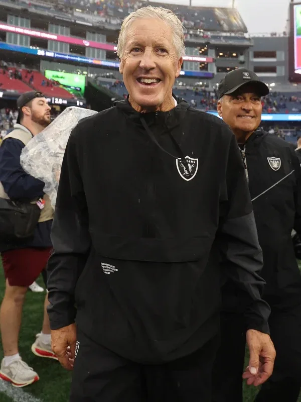 Pete Carroll Las Vegas Raiders Half-Zip Anorak Jacket