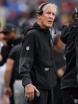 Pete Carroll Raiders Anorak Black Half-Zip Jacket