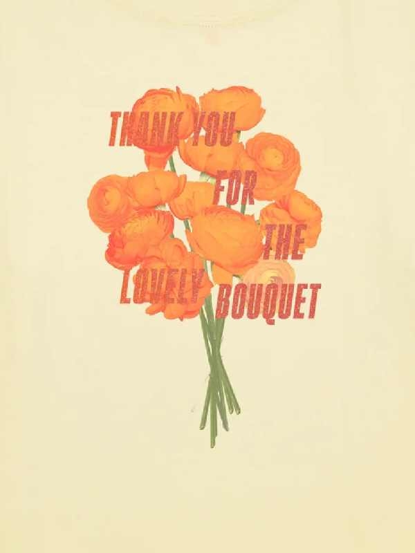 Recreated - Taylor Swift Thank You For The Lovely Bouquet Cropped T-Shirt