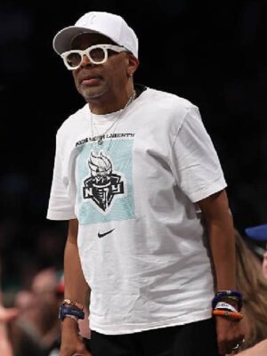 Spike Lee WNBA playoffs NY Liberty White Shirt