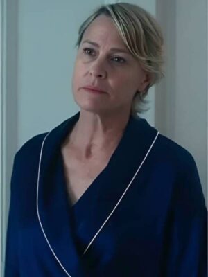 The Girlfriend 2025 Robin Wright Blue Silk Robe