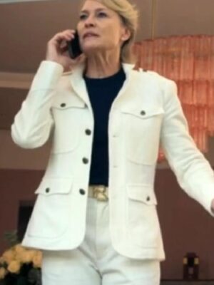 The Girlfriend 2025 Robin Wright White Jacket