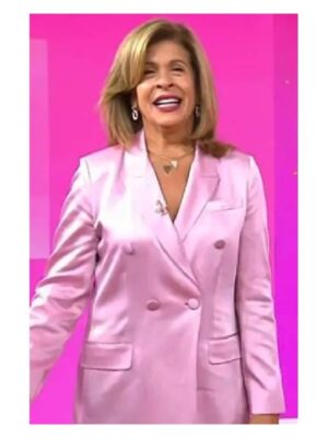 Today 2025 Hoda Kotb Pink Satin Blazer