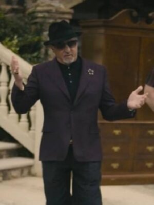 Tulsa King 2025 Sylvester Stallone Purple Suit
