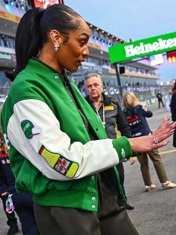 A’ja Wilson Gatorade Varsity Jacket Green
