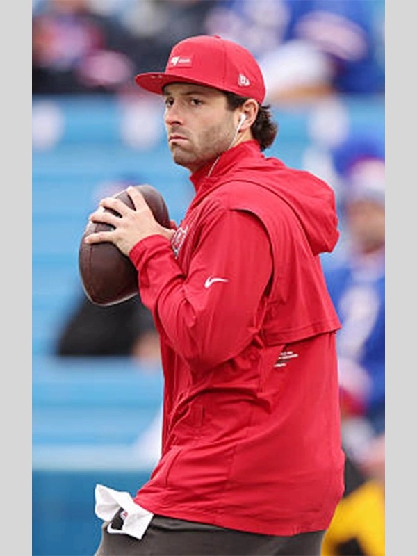 Baker Mayfield Tampa Bay Sideline Red Jacket