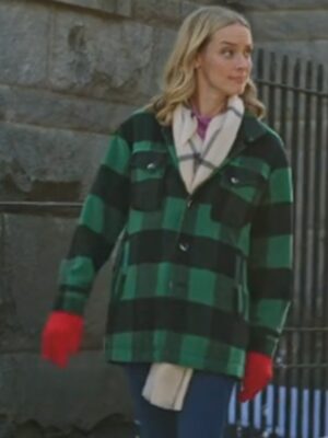 Christmas Island 2023 Rachel Skarsten Green and Black Plaid Jacket
