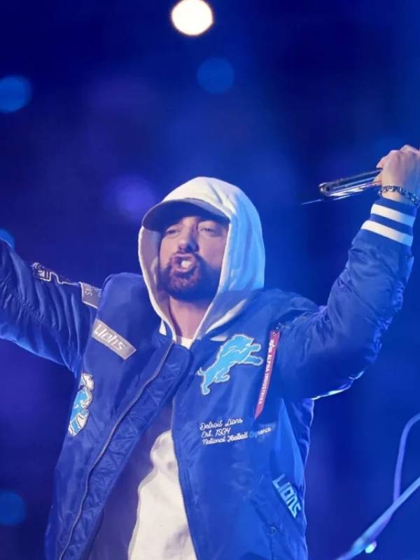 Eminem Thanksgiving Day 2025 Football Game Detroit Lions Jacket
