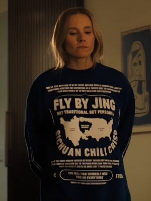 Flying By Jing Blue Sweatshirt Worn by Kristen Bell in Nobody Wants This