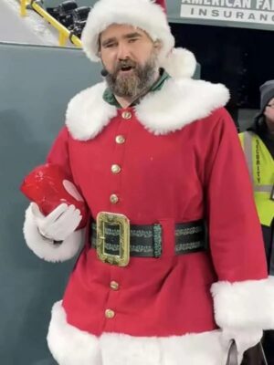Jason Kelce Christmas Santa Costume Coat