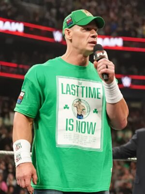 John Cena Monday Night RAW 2025 The Last Time Is Now Green T-Shirt