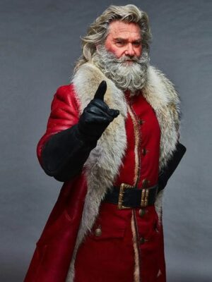 Kurt Russell The Christmas Chronicles Santa Claus Red Fur Coat