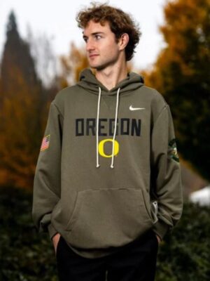 Oregon Ducks 2025 Military Appreciation Hoodie