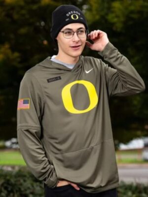 Oregon Ducks 2025 Military Appreciation Pullover Hoodie