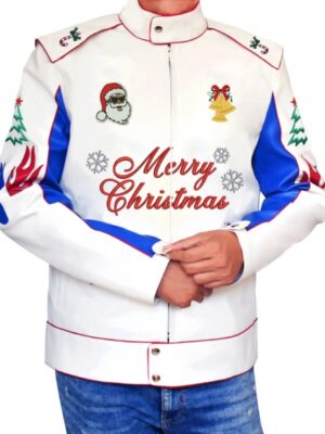 Ricky Bobby Wonder Bread Merry Christmas Leather Jacket