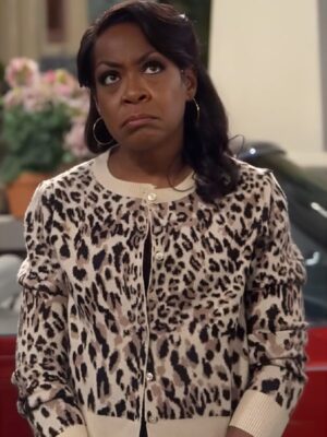 The Neighborhood 2025 Tichina Arnold Leopards Printed Cardigan