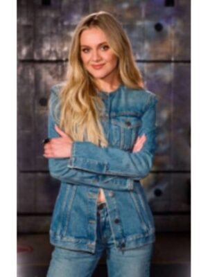 The Voice S28 Kelsea Ballerini Denim Collarless Jacket