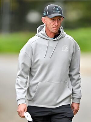 Unisex Leo Cullen Leinster Rugby 2025 Training Grey Hoodie