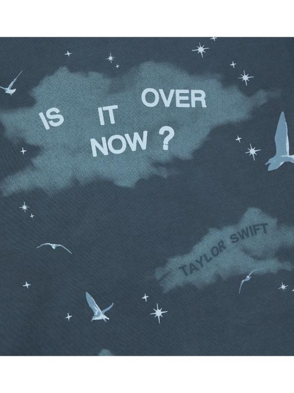 1989 Taylor’s Version Is It Over Now Blue Zipper Full Sleeves Hoodie