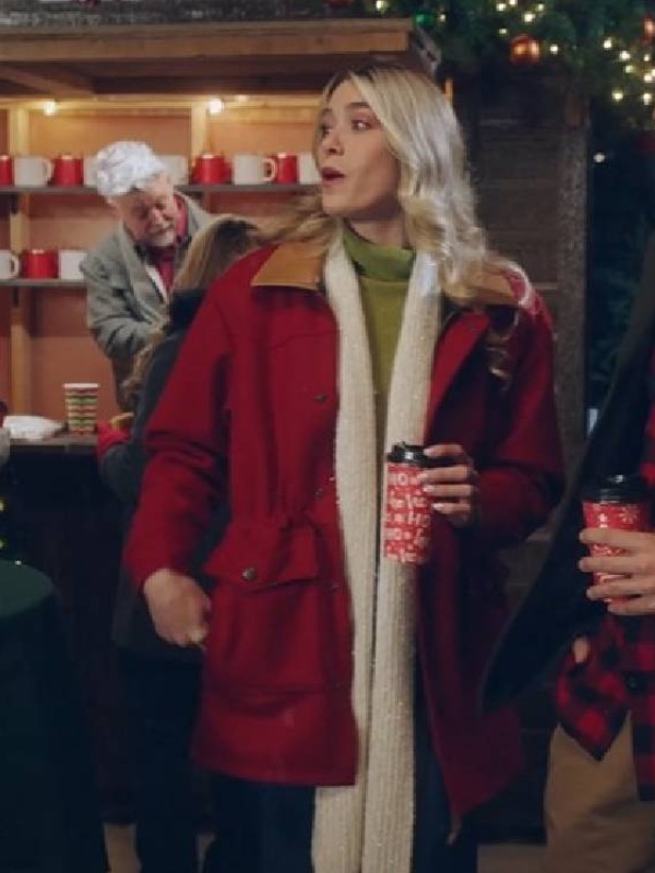 2025 Christmas on Every Page Rose Reid Coat- Red