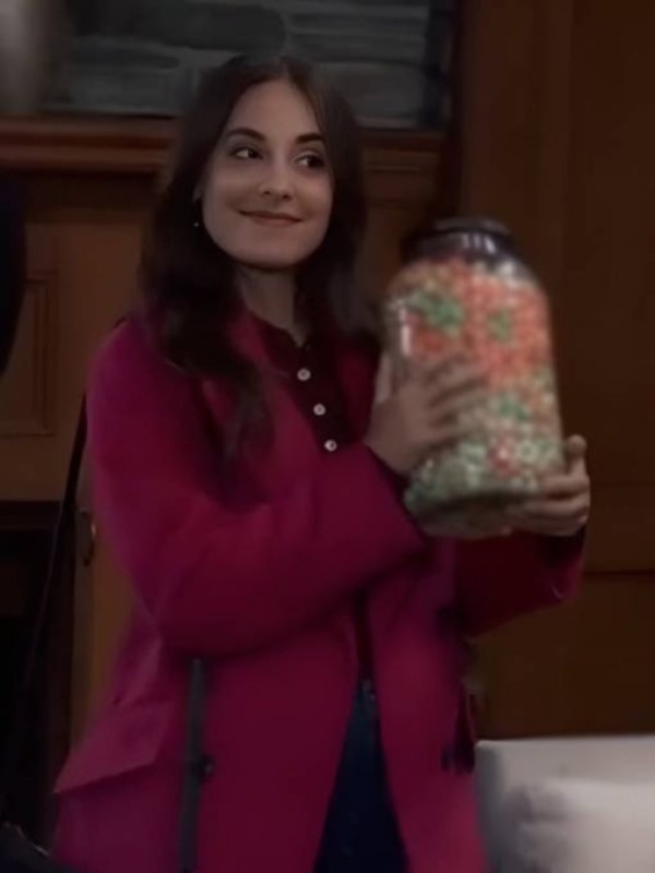 2025 General Hospital Kristen Vaganos Pink Peacoat