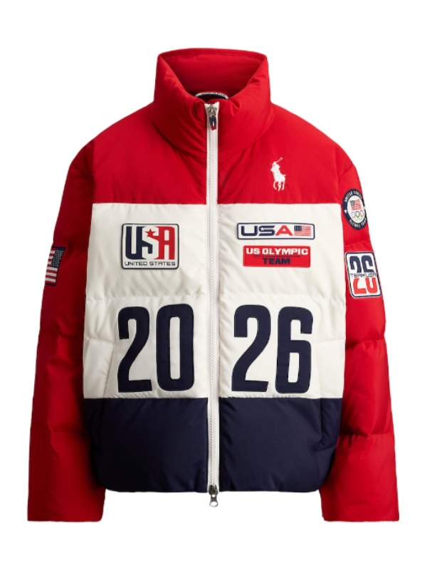 2026 Team USA Olympics Opening Ceremony Red Puffer Jacket