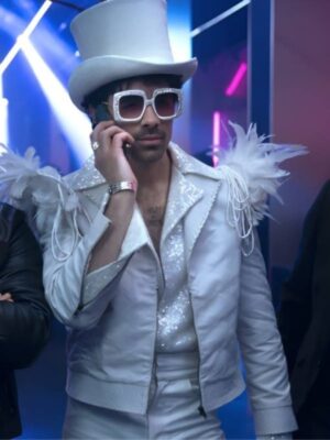 A Very Jonas Christmas Joe Jonas White Jacket