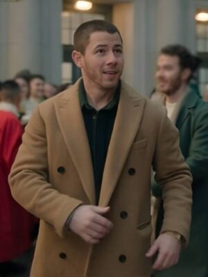 A Very Jonas Christmas Nick Jonas Brown Coat - Copy
