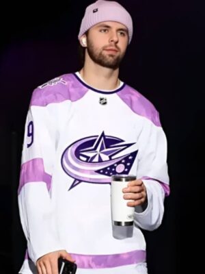 Adam Fantilli Hockey Fights Cancer Practice Jersey