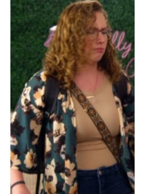 Baylen Out Loud S02 Green Floral Print Kimono