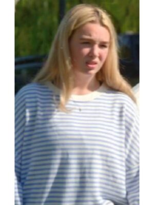 Baylen Out Loud S2 Baylen Dupree Blue & White Striped Sweatshirt