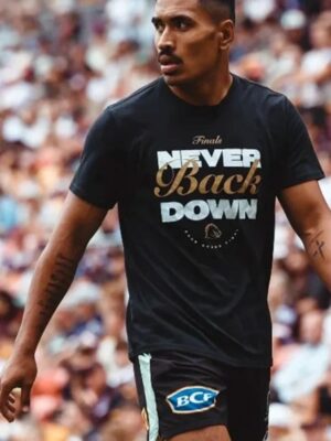 Brisbane Broncos 2025 Training Session Black T-Shirt