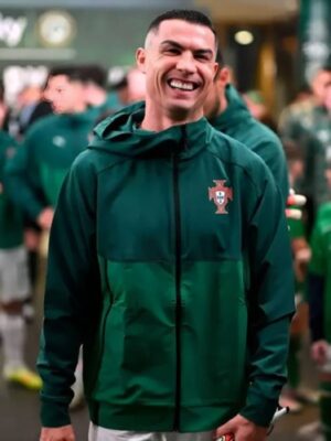 Cristiano Ronaldo FIFA World Cup 2026 Qualifier Green Jacket
