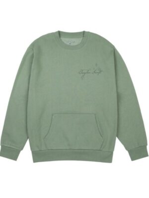 Danced All Night Long Kangaroo Pocket Green Sweatshirt