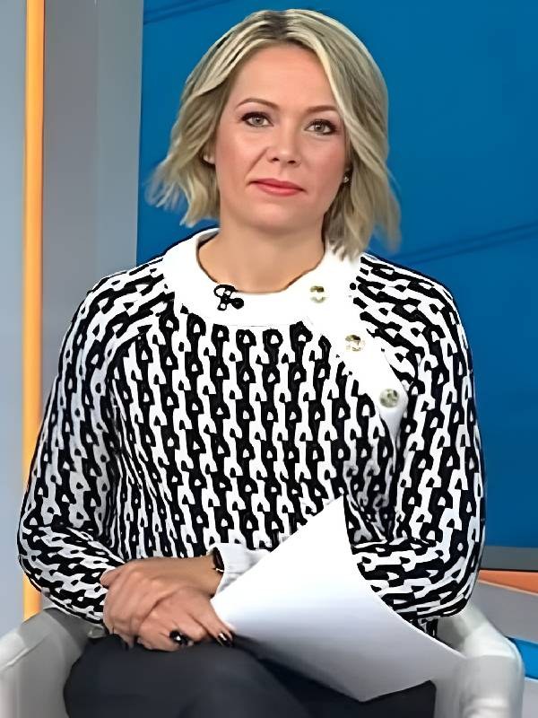 Dylan Dreyer Today Show Black and White Sweater