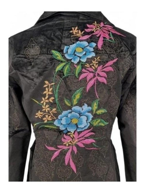 Eva Thomas Beyond The Gates 2025 Ambyr Michelle Embroidered Floral Jacket Coat