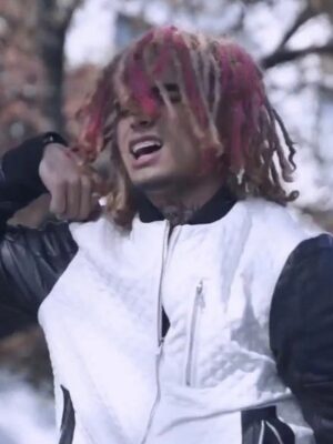 Flex Like Ouu Lil Pump Leather Quilted Jacket