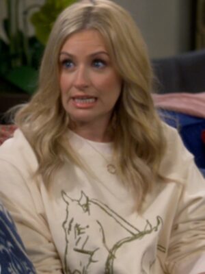 Gemma The Neighborhood S08 Beth Behrs Horses Embrace Printed Sweatshirt